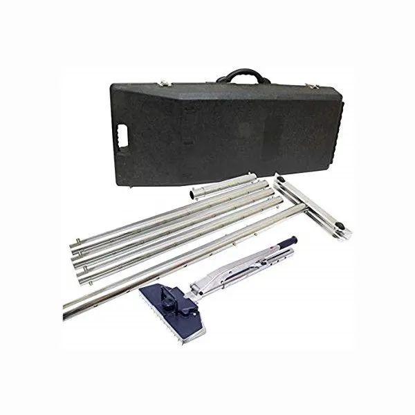 A set of metal rods and tools in a case.