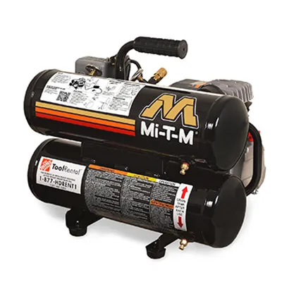 A picture of two air compressors on top of each other.