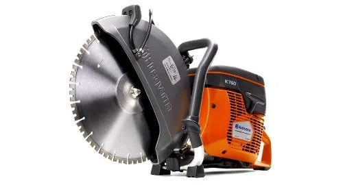 A close up of an electric saw
