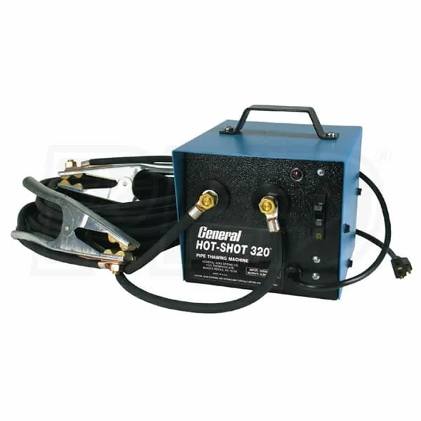 A blue and black hot shot 1 2 0 v welder